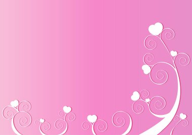 Kalpleri beyaz arka planda izole ağaç dalları, aşk konsepti 