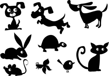 evcil hayvan vektör illüstrasyon arka planı 