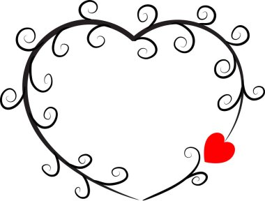 Beyaz arkaplanda ağaç dalları olan renkli düz kalp logosu, 