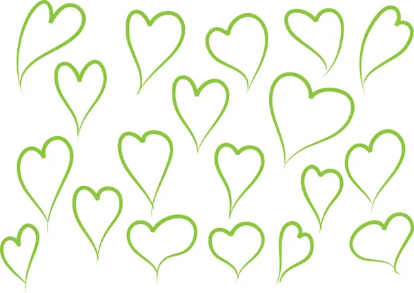 Fond Amour Avec Coeur Illustration Vectorielle — Image vectorielle