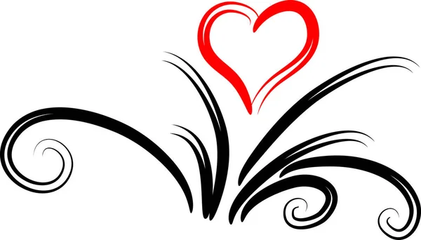 Красочные Плоский Логотип Сердца Растений Изолированы Белом Фоне — стоковый вектор