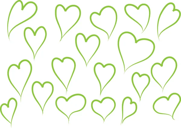 Amor Fondo Con Corazones Vector Ilustración — Vector de stock