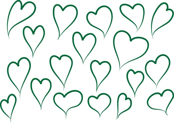 Güzel dekoratif kalp koleksiyonu, aşk konsepti 