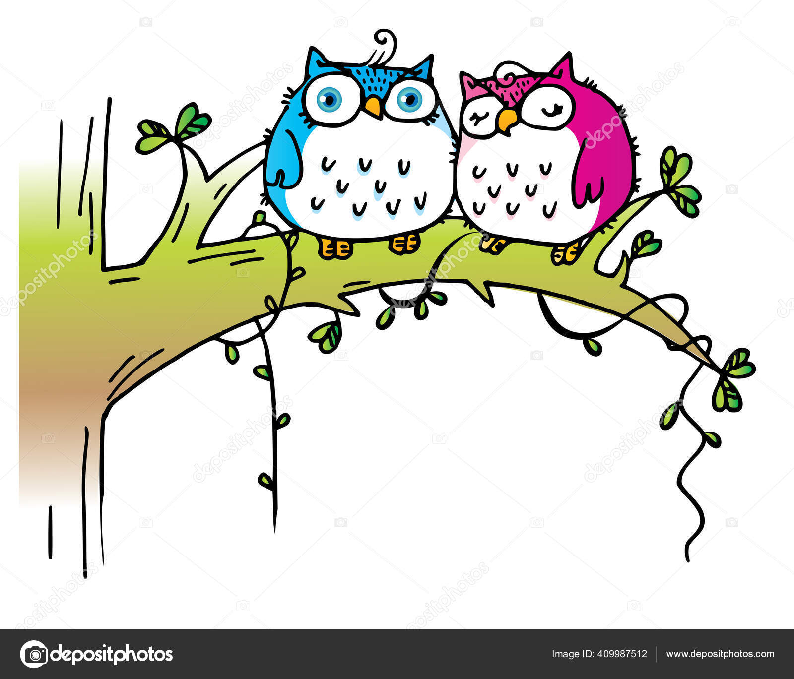 Ikon Vektor Burung Hantu Ilustrasi Gaya Datar Vektor Eps Stok Vektor C Edifier 409978314