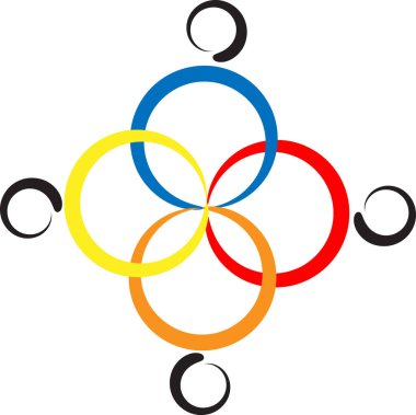 beyaz arkaplanda izole edilmiş logo çizimi