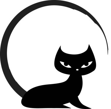 beyaz arka planda izole edilmiş küçük sevimli kedi çizgi filmi, romantik konsept 