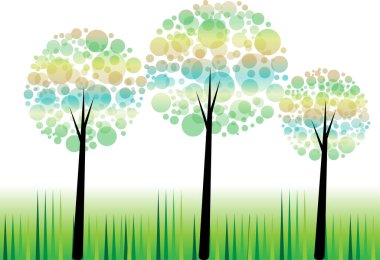 güzel dizayn uzun ağaçlar