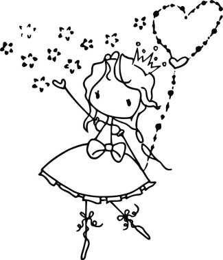 Kızlarla karikatür çizimi