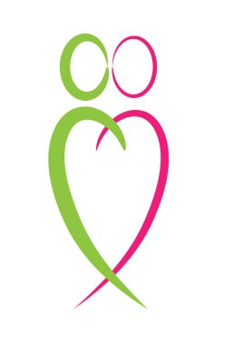 beyaz arkaplanda izole edilmiş logo çizimi