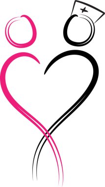 beyaz arkaplanda izole edilmiş logo çizimi