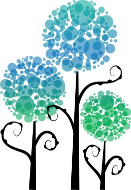 güzel dizayn uzun ağaçlar