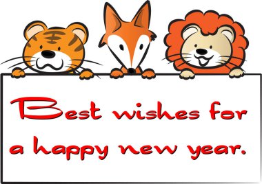 Kaligrafik tasarım elementleri ve hayvanlarla sayfa dekorasyonu