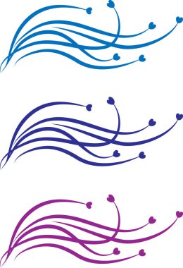 Beyaz arkaplanda izole edilmiş yıldızlı renkli logolar, 