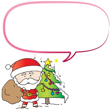 Mutlu noel kartı şablonu, vektör illüstrasyonu 