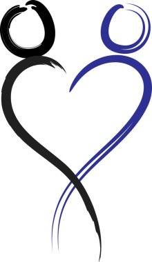 beyaz arkaplanda izole edilmiş logo çizimi