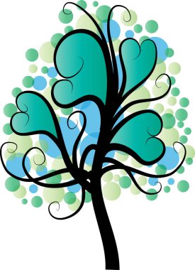 güzel dizayn uzun ağaçlar