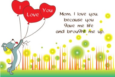 Anneler günün kutlu olsun, vektör illüstrasyonu.