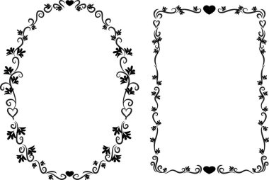 Çiçekli vektör çerçeveleri kümesi