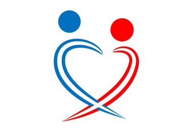 beyaz arkaplanda izole edilmiş logo çizimi