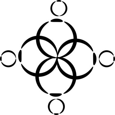 beyaz arkaplanda izole edilmiş logo çizimi