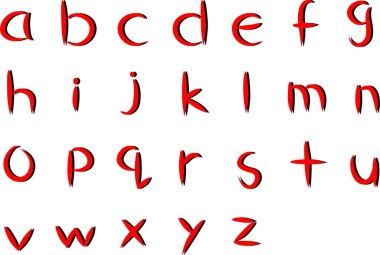 harf vektör illüstrasyon arka planı