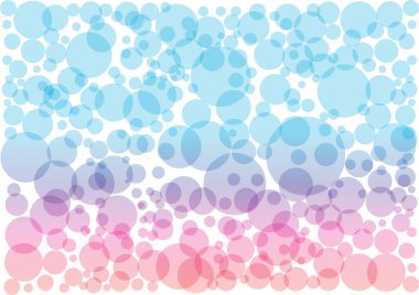 Kopyalama alanı ve vektör illüstrasyonlu renk baloncukları