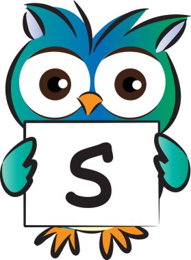 S harfi vektör illüstrasyon sembolü