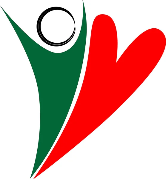 Cartoon Karakter Logo Geïsoleerd Witte Achtergrond — Stockvector