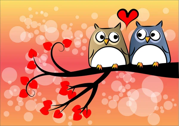 Baykuş yassı ikon vektör çizimi 