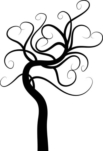 Belo Desenho Árvores Altas Desenho — Vetor de Stock