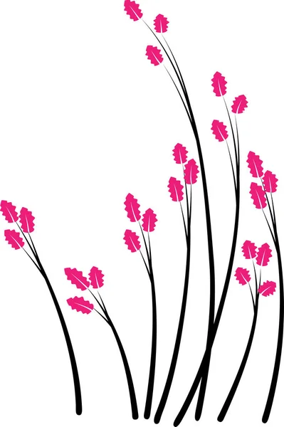 Vektorillustration Eines Floralen Hintergrundes — Stockvektor