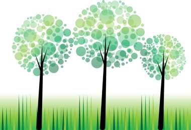 güzel dizayn uzun ağaçlar