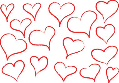 kalp arkaplan vektörü illüstrasyonu