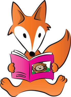 Fox vektör resimleme arkaplanı 