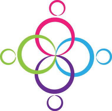 beyaz arkaplanda izole edilmiş logo çizimi