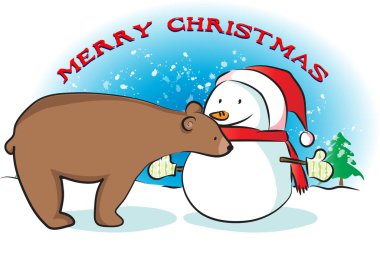 Noel vektör illüstrasyon arka planı