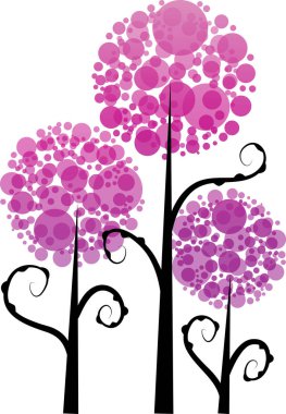 güzel dizayn uzun ağaçlar