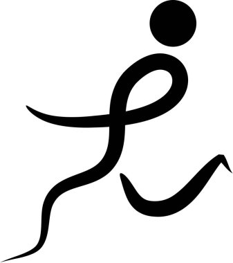 Bir yılan simgesinin vektör illüstrasyonu