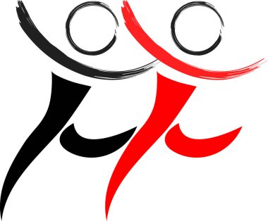 beyaz arkaplanda izole edilmiş logo çizimi