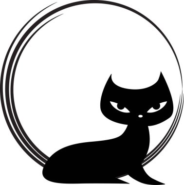 beyaz arka planda izole edilmiş küçük sevimli kedi çizgi filmi, romantik konsept 