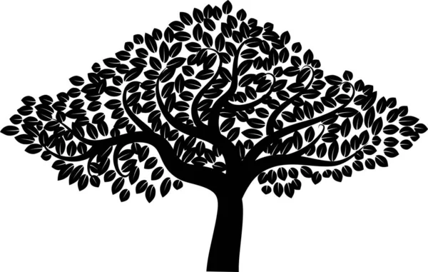 Όμορφο Σχεδιασμό Ψηλά Δέντρα Σχέδιο — Διανυσματικό Αρχείο