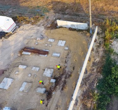 Trafo Merkezi yakınındaki demiryolu inşaatı