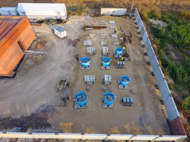 Trafo Merkezi yakınındaki demiryolu inşaatı