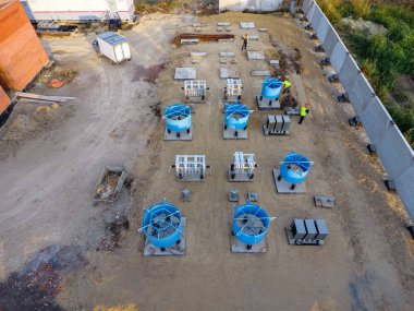 Trafo Merkezi yakınındaki demiryolu inşaatı