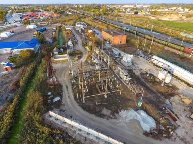 Trafo Merkezi yakınındaki demiryolu inşaatı