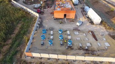 Trafo Merkezi yakınındaki demiryolu inşaatı