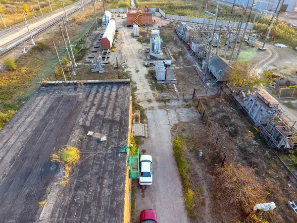 Trafo Merkezi yakınındaki demiryolu inşaatı