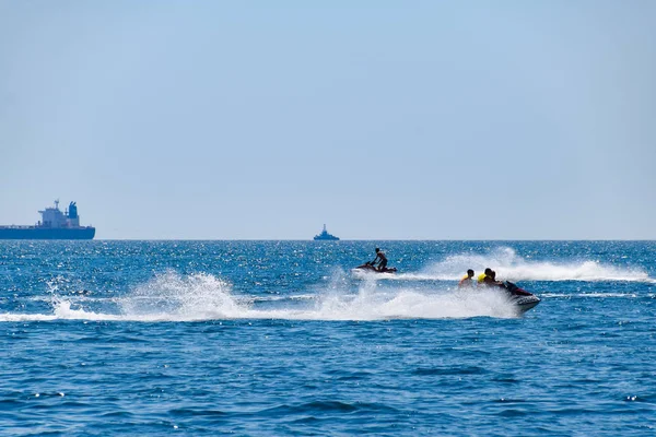 Новоросійська Росія Серпня 2018 Автотранспортних Засобів Море Катера Hydrosculator Човен — стокове фото