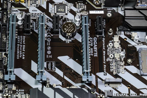 A processzor Intel alaplap gigabites. — Stock Fotó