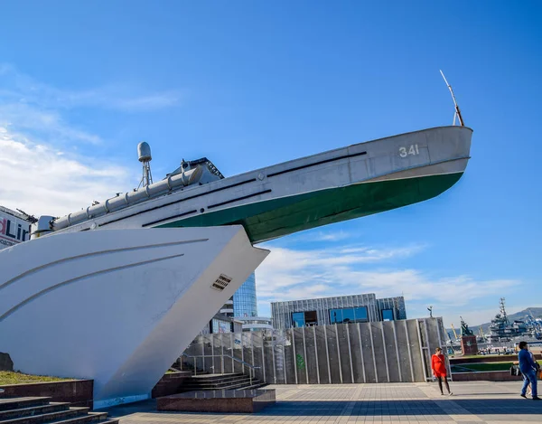 Monumento a los marineros heroicos Chernomortsam . — Foto de Stock